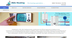 Desktop Screenshot of ableheating.co.uk